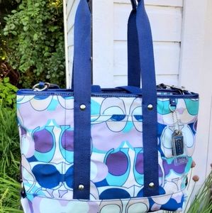 Coach Kyra Scarf Print Tote / Shoulder Bag